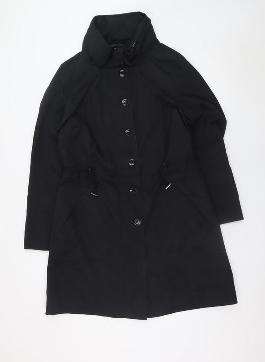 Marks and Spencer Women's Black Long Trench Coat UK 12