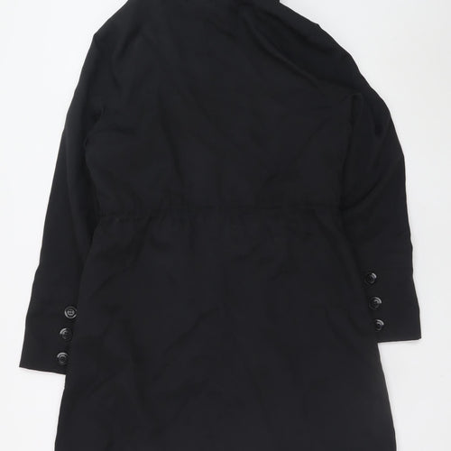 Marks and Spencer Women's Black Long Trench Coat UK 12