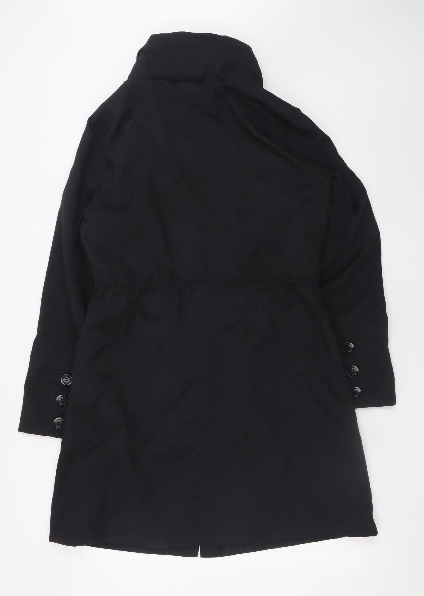Marks and Spencer Women's Black Long Trench Coat UK 12