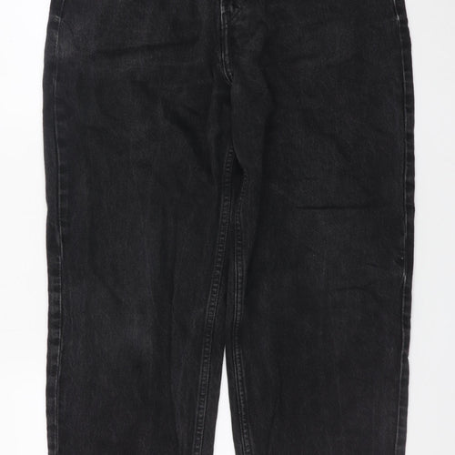 H&M Women’s Black Loose Fit Jeans Size 14 Relaxed Denim