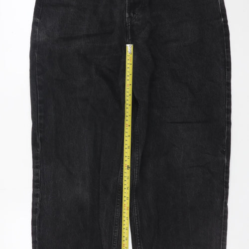 H&M Women’s Black Loose Fit Jeans Size 14 Relaxed Denim