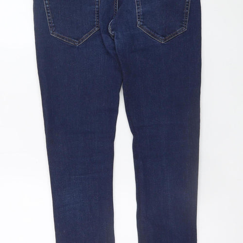 Next Women's Blue Super Skinny Mid Rise Stretch Jeans Size 34R