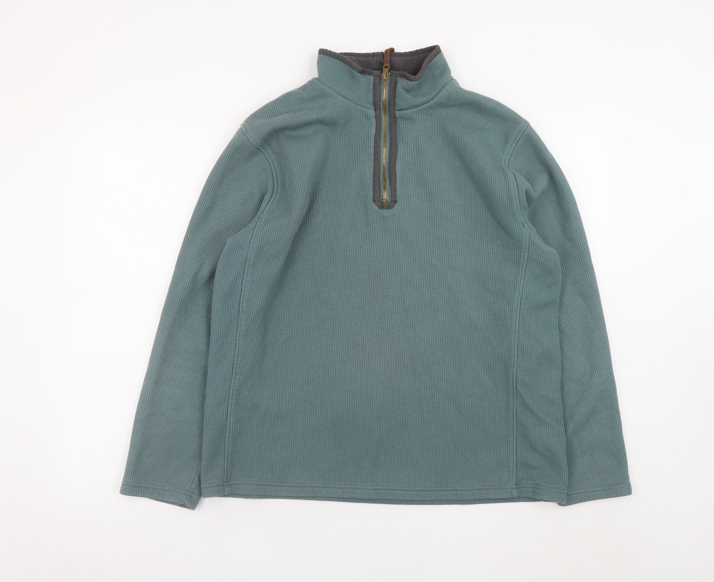 Mountain Warehouse Men's Green L 1/2 Zip Fleece Sweatshirt