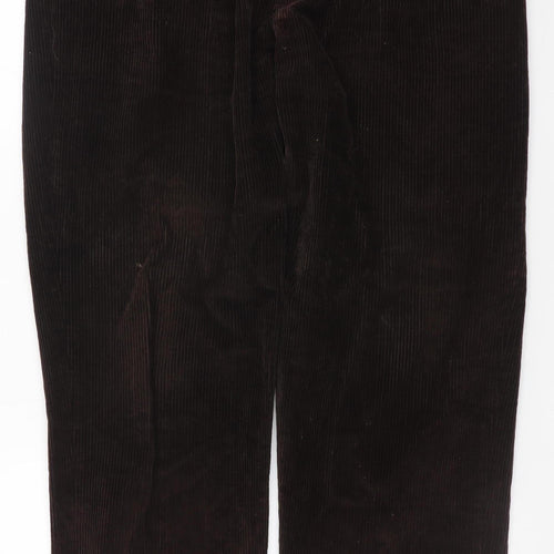 Maine New England Men's Brown Corduroy Chino Trousers 36S