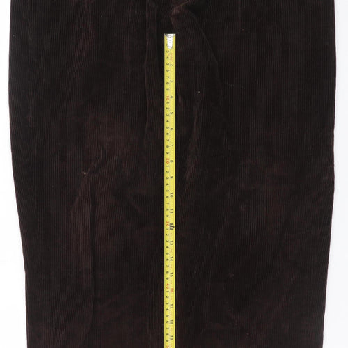 Maine New England Men's Brown Corduroy Chino Trousers 36S