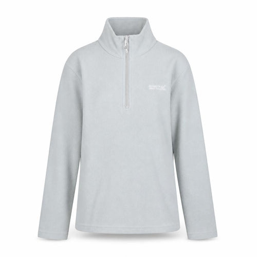 Regatta Womens Grey 1/4 Zip Fleece Sweatshirt UK 8 Polyester Outdoor