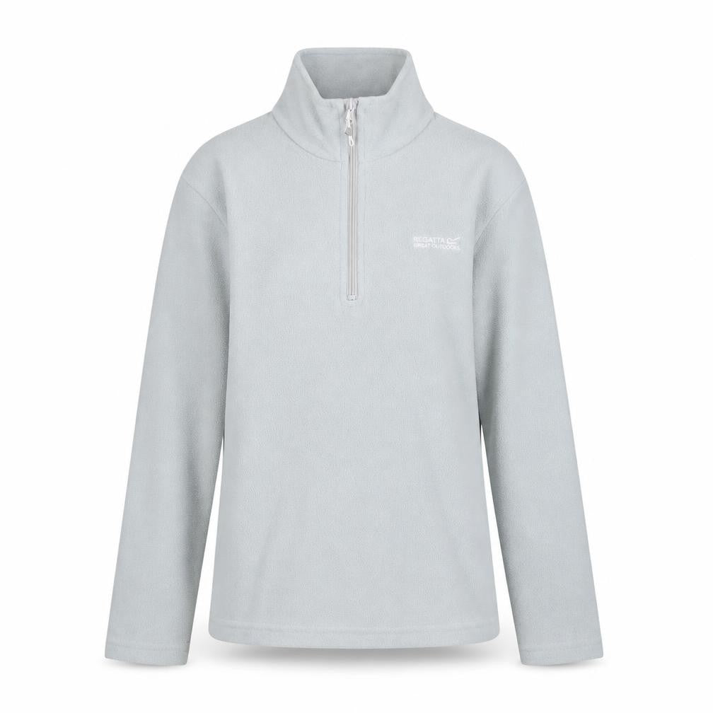 Regatta Womens Grey 1/4 Zip Fleece Sweatshirt UK 8 Polyester Outdoor