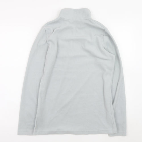 Regatta Womens Grey 1/4 Zip Fleece Sweatshirt UK 8 Polyester Outdoor