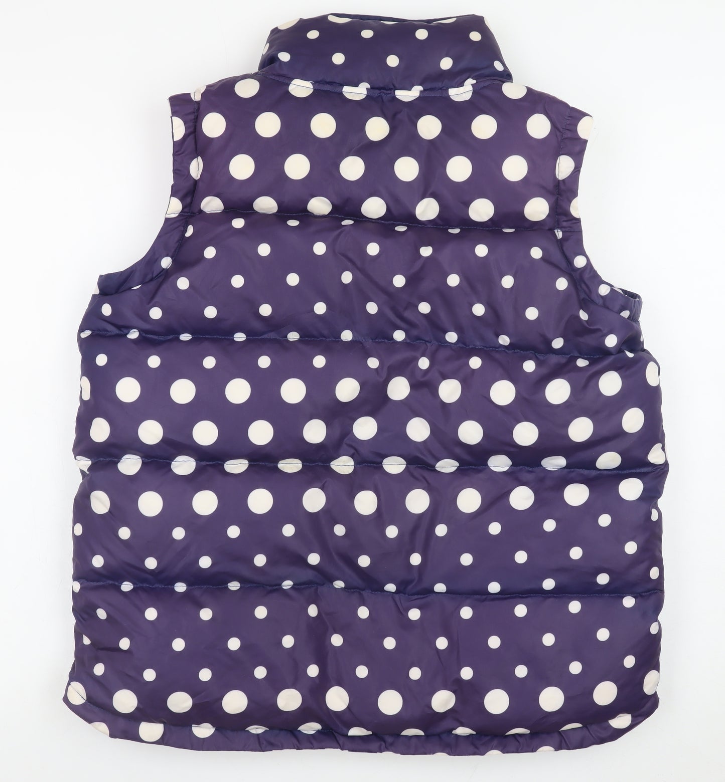 Animal Women Blue Polka Dot Padded Waistcoat Size 12