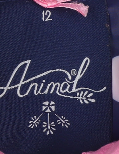 Animal Women Blue Polka Dot Padded Waistcoat Size 12