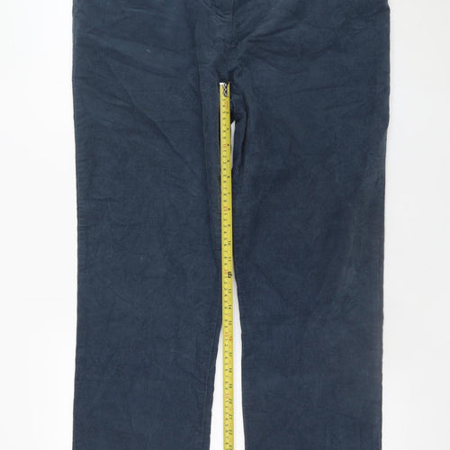 Cotton Traders Men's Blue Corduroy Trousers Size 18 Regular Fit