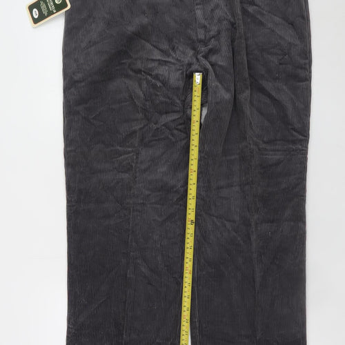 Countrywear by Carabou Men's Grey Corduroy Trousers 40R Regular Fit