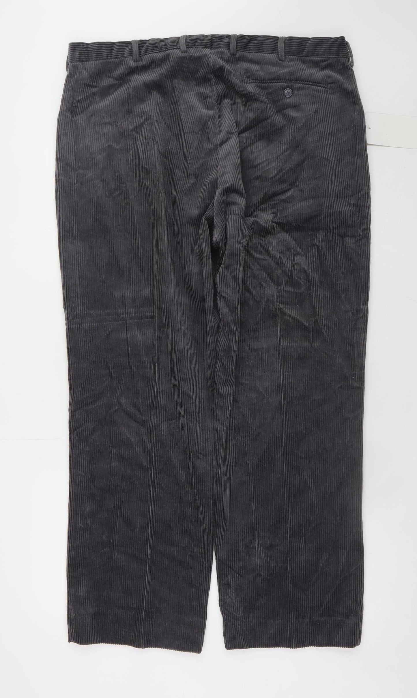 Countrywear by Carabou Men's Grey Corduroy Trousers 40R Regular Fit