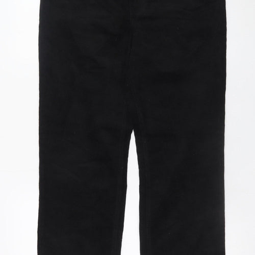 H&M Women’s Black Corduroy Straight Trousers Size 16