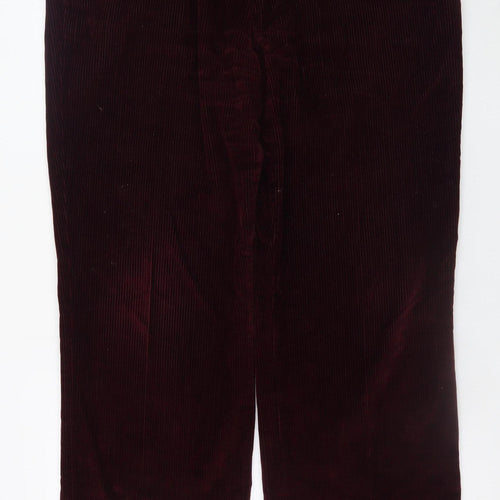 Marks and Spencer Men's Brown Corduroy Trousers 42W 31L Regular Fit