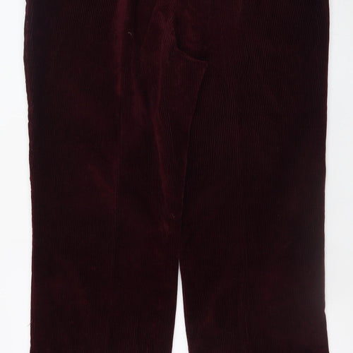 Marks and Spencer Men's Brown Corduroy Trousers 42W 31L Regular Fit