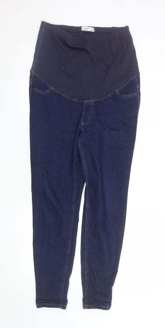 Marks and Spencer Women's Blue Maternity Jeggings Size 16 Regular