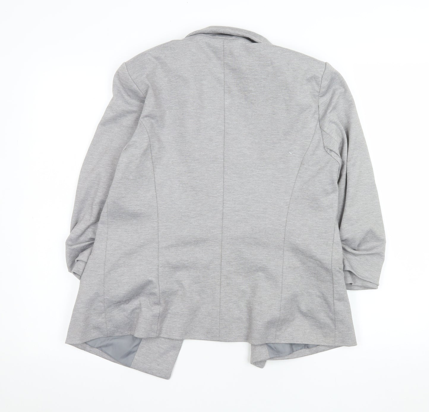 Miss Selfridge Women's Grey Blazer Jacket UK 14 Regular Fit Woven Lined