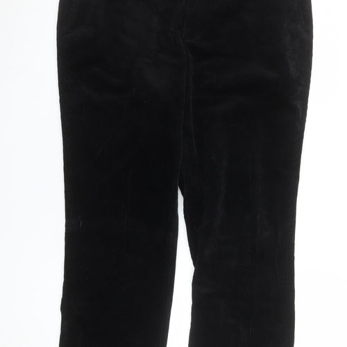 Brook Taverner Men's Black Corduroy Trousers 36W Regular Fit