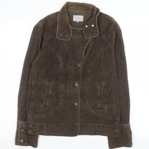 Marks and Spencer Per Una Women Brown Corduroy Jacket Size 16