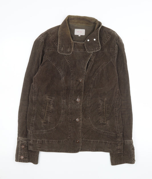 Marks and Spencer Per Una Women Brown Corduroy Jacket Size 16
