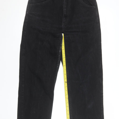 Uniqlo U Mens Black Straight Fit Denim Jeans Size 27x32