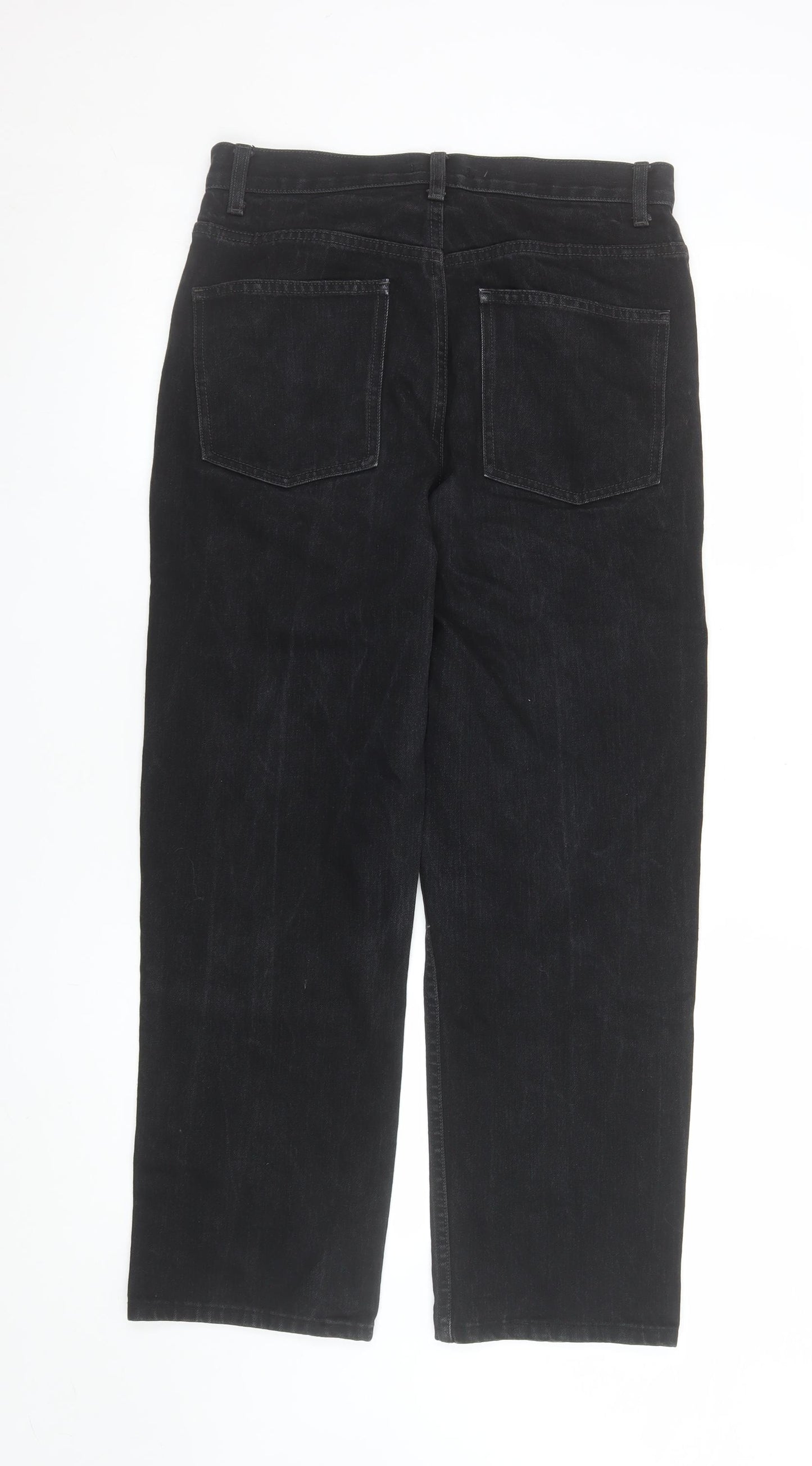 Uniqlo U Mens Black Straight Fit Denim Jeans Size 27x32