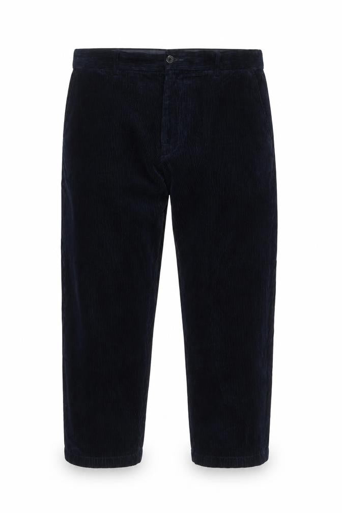 Marks and Spencer Men’s Blue Corduroy Regular Fit Trousers 42x29