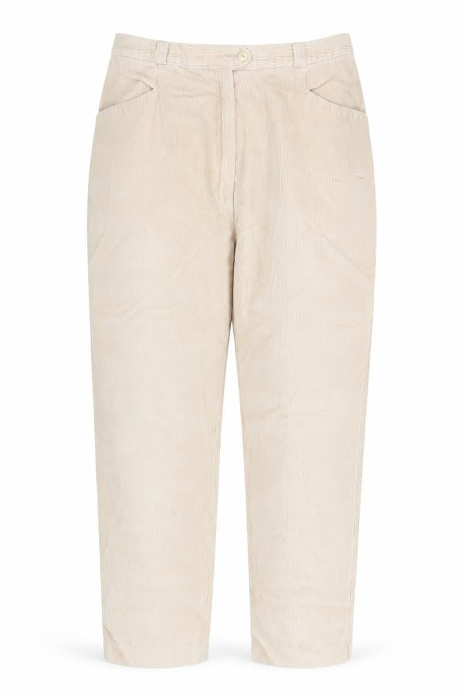 Marks and Spencer St Michael Beige Corduroy Chino Trousers Women’s Size 18 Tall