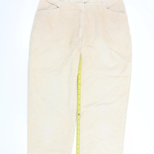Marks and Spencer St Michael Beige Corduroy Chino Trousers Women’s Size 18 Tall
