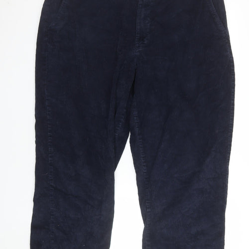 L.L. Bean Men's Blue Corduroy Chino Trousers 36W 29L Regular Fit