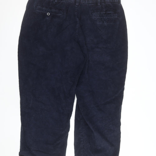 L.L. Bean Men's Blue Corduroy Chino Trousers 36W 29L Regular Fit