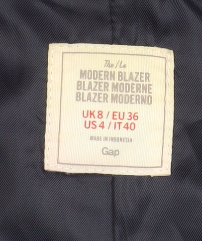 GAP Women’s Blue Polka Dot Modern Blazer UK 8 Single-Breasted