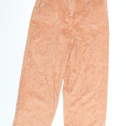 Marks and Spencer Women’s Beige Corduroy Cropped Trousers Size 6 Regular