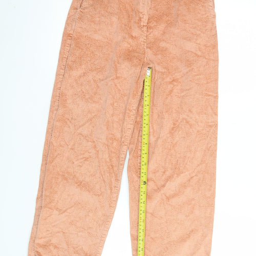 Marks and Spencer Women’s Beige Corduroy Cropped Trousers Size 6 Regular