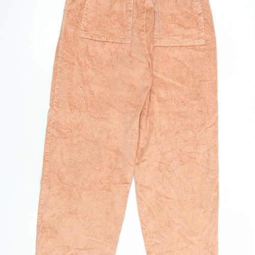 Marks and Spencer Women’s Beige Corduroy Cropped Trousers Size 6 Regular