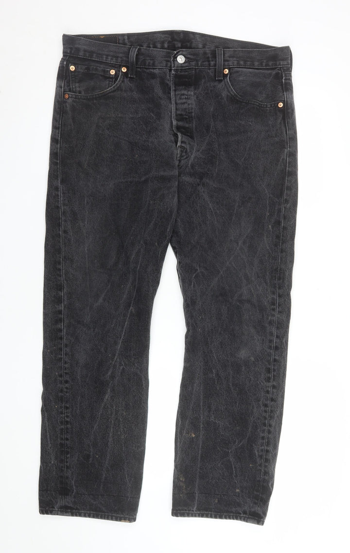 Levi’s 501 Men’s Black Straight Jeans W36 L30 Vintage Denim