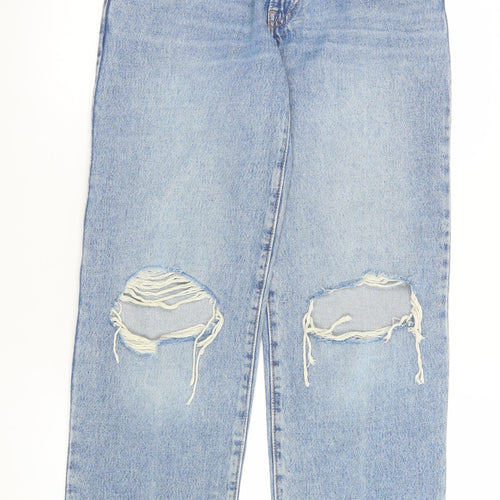 Levi's Women's Blue 26 Baggy Distressed Denim Jeans
