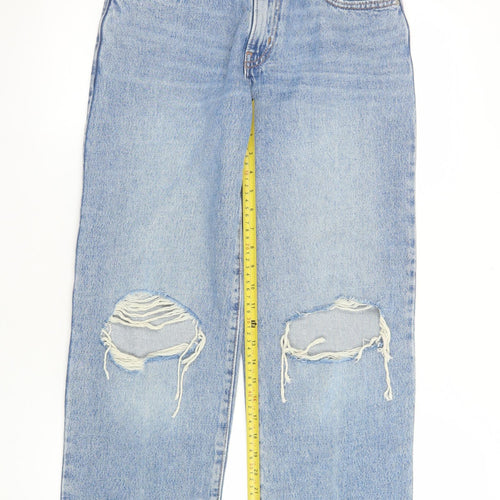 Levi's Women's Blue 26 Baggy Distressed Denim Jeans