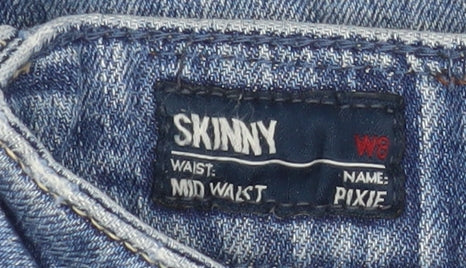 Pepe Jeans Women's Blue Mid Rise Skinny Pixie Jeans Size 10