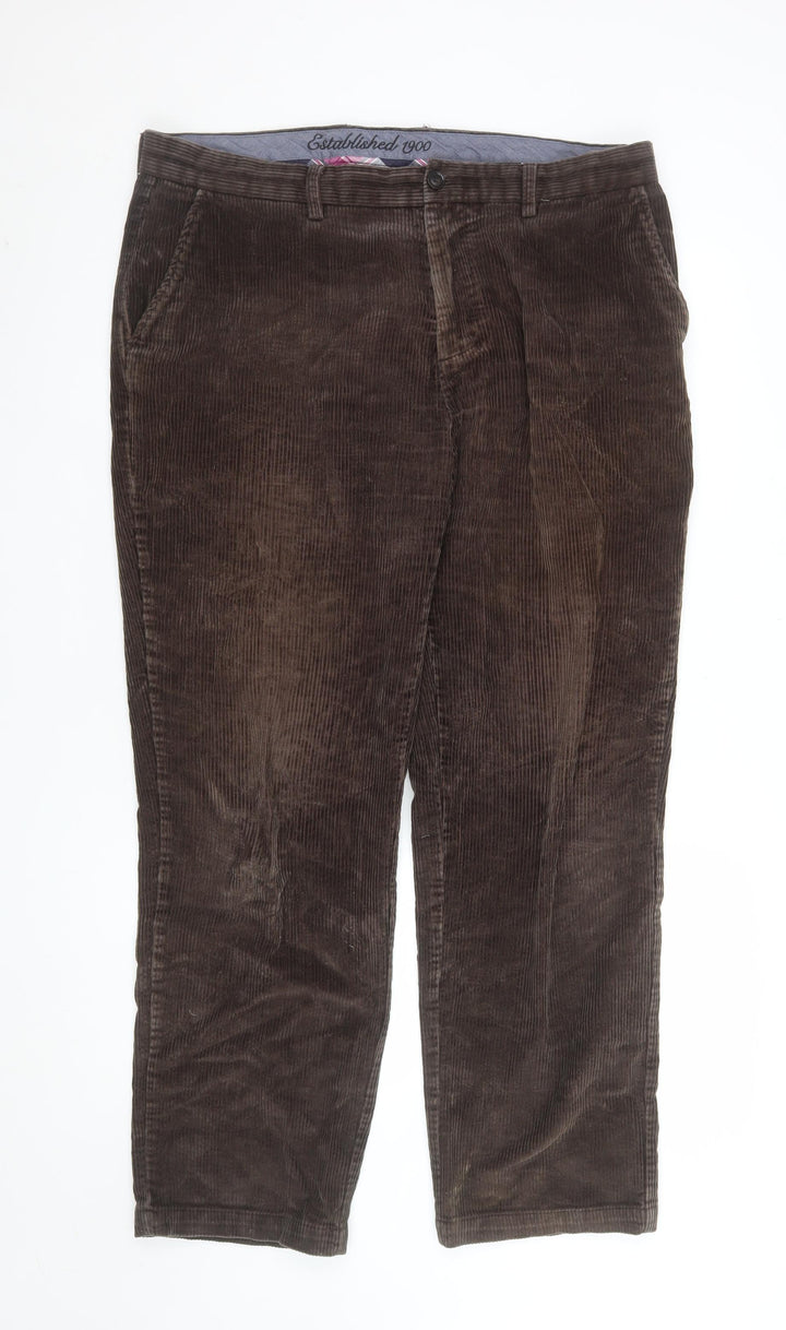 Austin Reed Men's Brown Corduroy Chino Trousers 38R