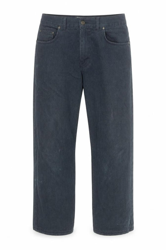 Front view of Next Men's Blue Loose Fit Cotton Blend Jeans 34S Classic Casual Trousers