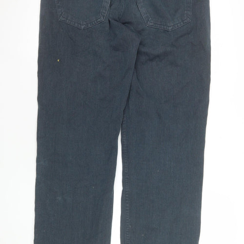 Next Men's Blue Loose Fit Cotton Blend Jeans 34S Classic Casual Trousers