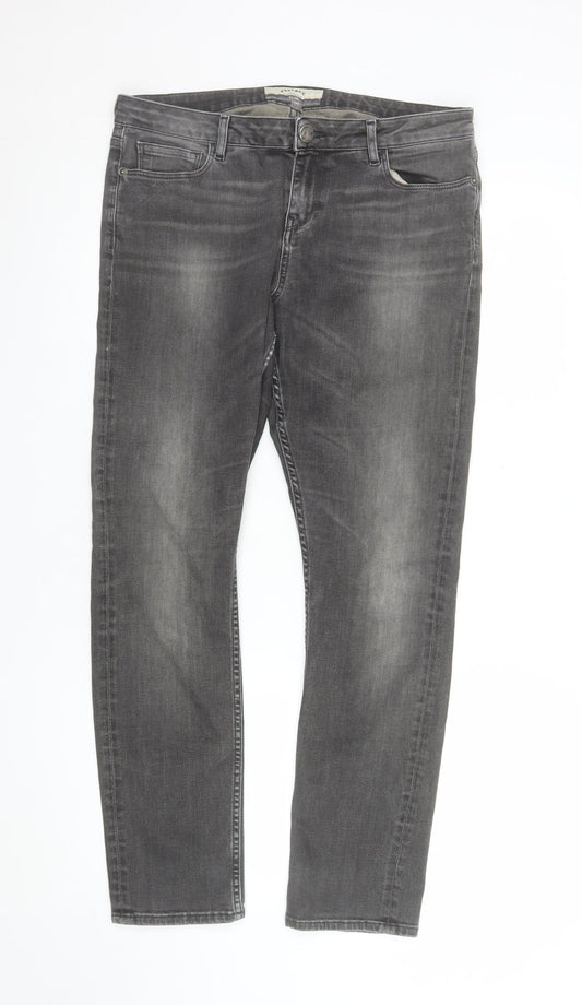 FatFace Women's Grey Slim Jeans Size 12R Stretch Denim