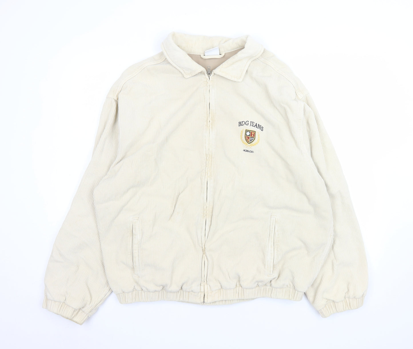 BDG Urban Outfitters Men's Beige Corduroy Bomber Jacket M
