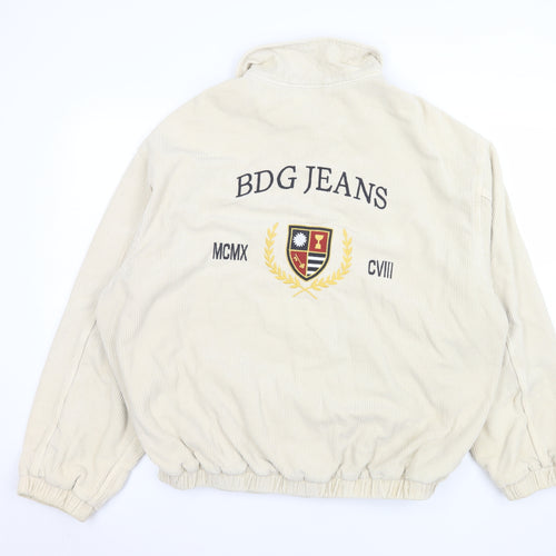 BDG Urban Outfitters Men's Beige Corduroy Bomber Jacket M