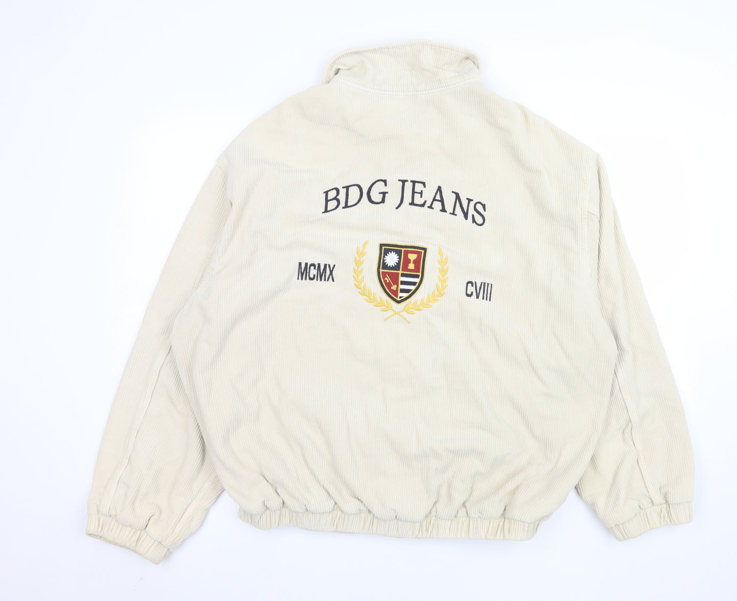 BDG Urban Outfitters Men's Beige Corduroy Bomber Jacket M