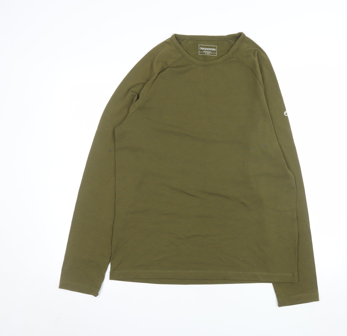Craghoppers Men's Green Long Sleeve Crew Neck Top M Outdoor Casual