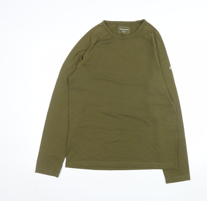 Craghoppers Men's Green Long Sleeve Crew Neck Top M Outdoor Casual