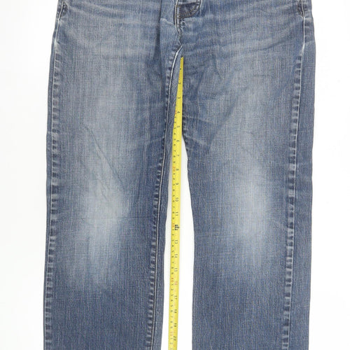 Armani Jeans Men's Blue 32 Regular Straight Denim Jeans